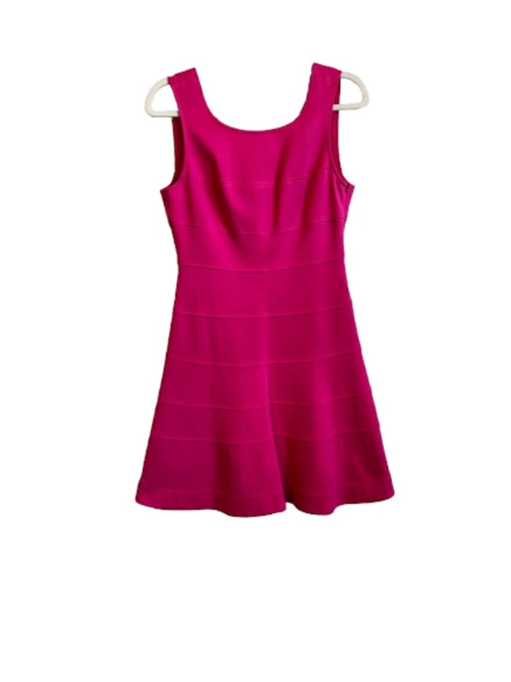 Trina Turk Pink Sleeveless Fit & Flare Dress Scoop Neck A Line Cocktail Party